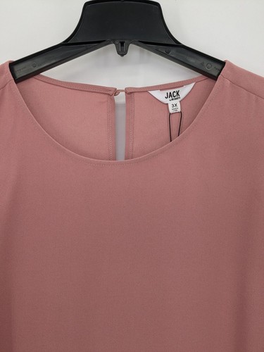Jack by BB Dakota Shirt Dress Women Plus Size 3X Ruffle Minimalist Cottagecore - 第 6/13 張圖片