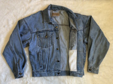 Wrangler Hero Denim Trucker Jacket Vintage 80's/90's Mens Small Light Blue