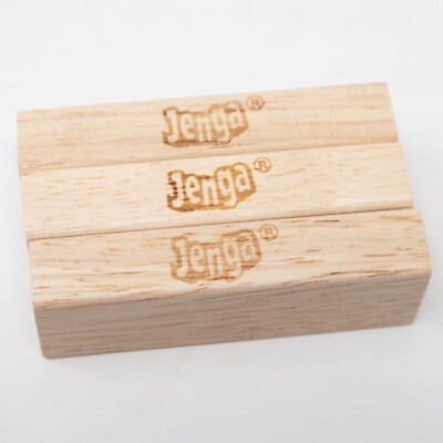 Jenga Block Replacement Wood Block Piece or Craft Piece (3) each 3'' x 1'' x 0.5''