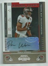 2005 Playoff Contenders Paris Warren Rookie Ticket Autograph Auto RC #160