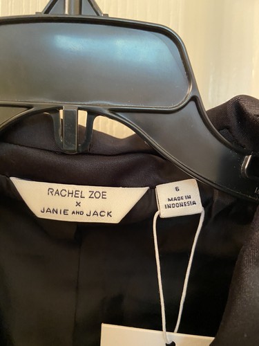 Janie and Jack x Rachel Zoe Wool Blend Black Tuxedo Jacket Boys Size 6 NWT - Picture 5 of 9