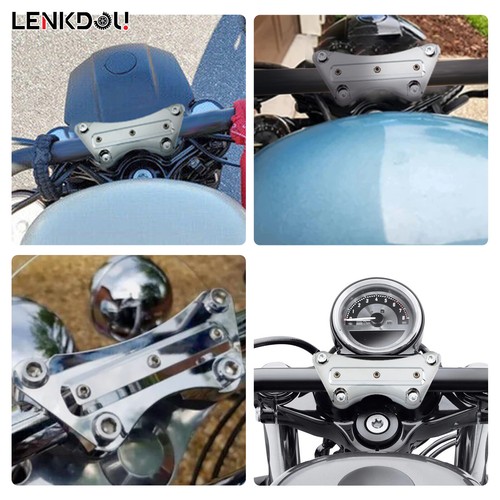 Abrazadera superior elevadores de manillar de motocicleta de 1" para Harley Touring Road Glide King FLHR - Imagen 5 de 9