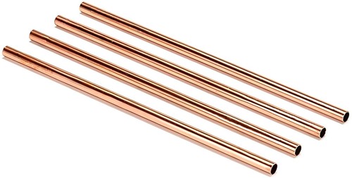 Set cannucce per bevande in rame, cannucce per bevande in rame ecologiche ed eleganti, bar - Foto 11 di 12