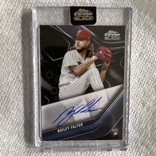 2023 Topps Chrome Black Bailey Falter Rookie RC Encased Auto Phillies Pirates