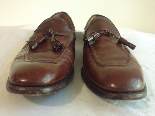Church's Custom Grade Slip-On Tassel Shoes Brown Leather UK Sz 11.5B (US 12.5B) - Picture 2 of 12