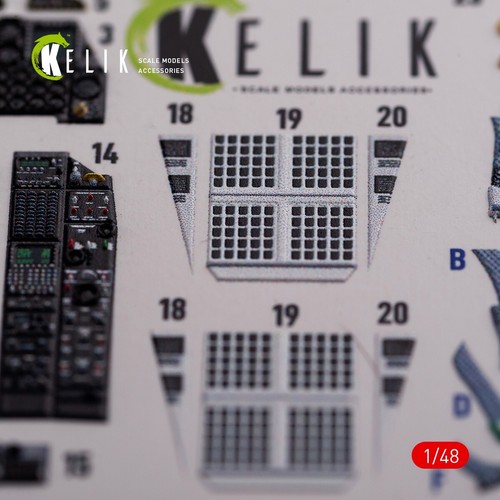 Calcomanías 3D interiores A-10C "Thunderbolt" para kit Academy escala 1:48 KeliK K48017 - Imagen 8 de 8