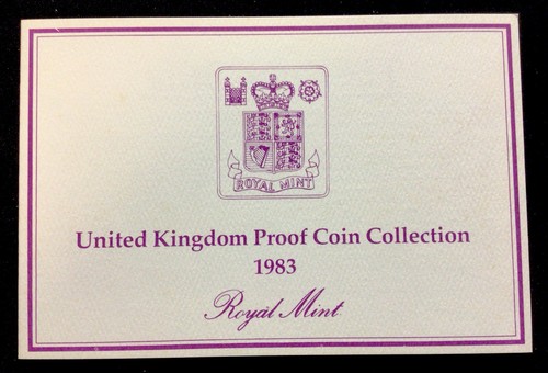 1983 United Kingdom Proof (8) Coin Collection With Case And Paperwork And Box! - Picture 4 of 9