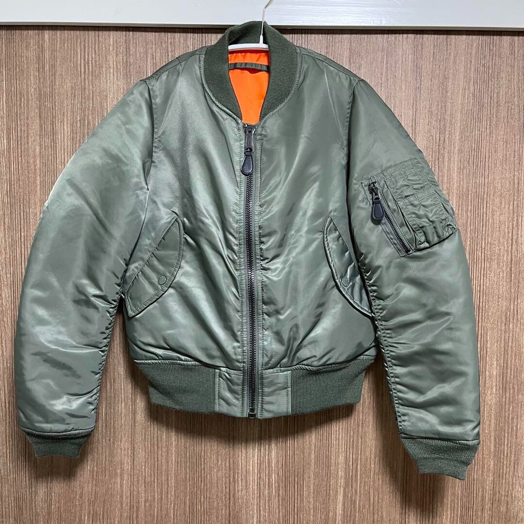MOUSSY×AVIREX MA-1 AVIREX MOUSSY MA-1 Flight Jacket Green Size S free shippping