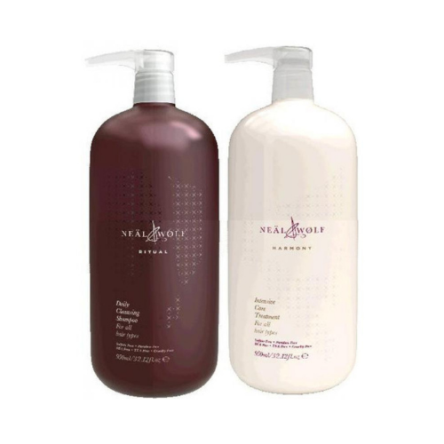 Neal & Wolf Cleanse & Treat Ritual Shampoo & Harmony Treatment 950ml DUO - Bild 2 von 4