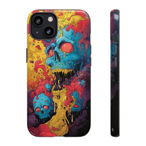 Abstract Liquid Yellow Skull Phone Case for iPhone, Samsung Galaxy, Pixel - 第 66/173 張圖片