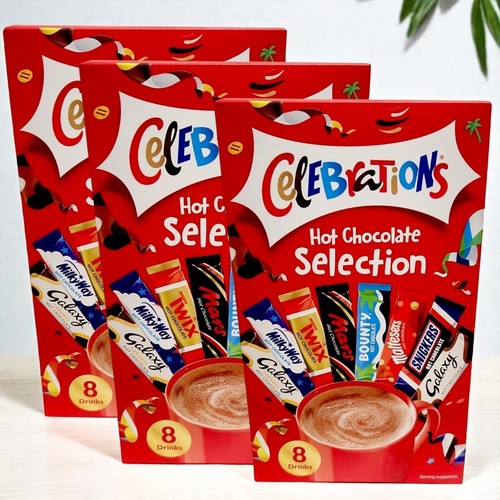 Set de regalo de selección de bebidas de chocolate caliente celebraciones 8 sobres Galaxy Mars Twix - Imagen 16 de 23
