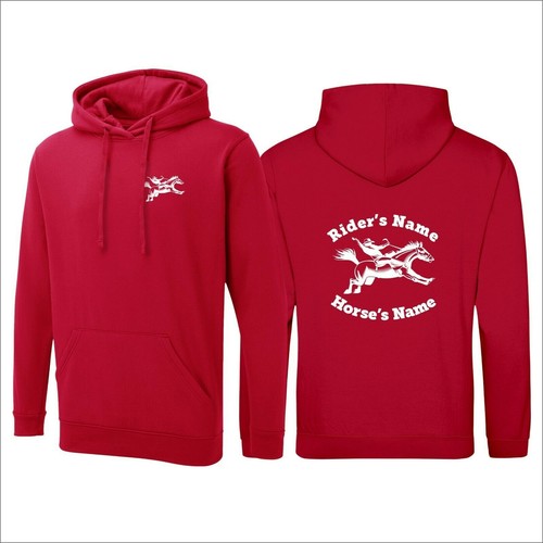 Personalised Horse Rider Hooded Sweatshirt Equestrian Equine Custom Hooded Top - Picture 5 of 7