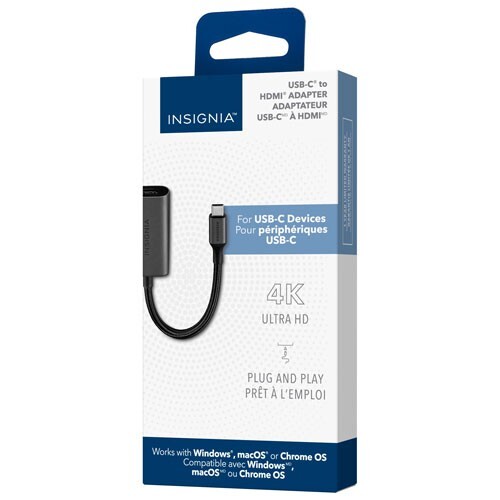 Insignia USB-C to HDMI Adapter (NS-PA3CHD-C) - Photo 1 sur 3