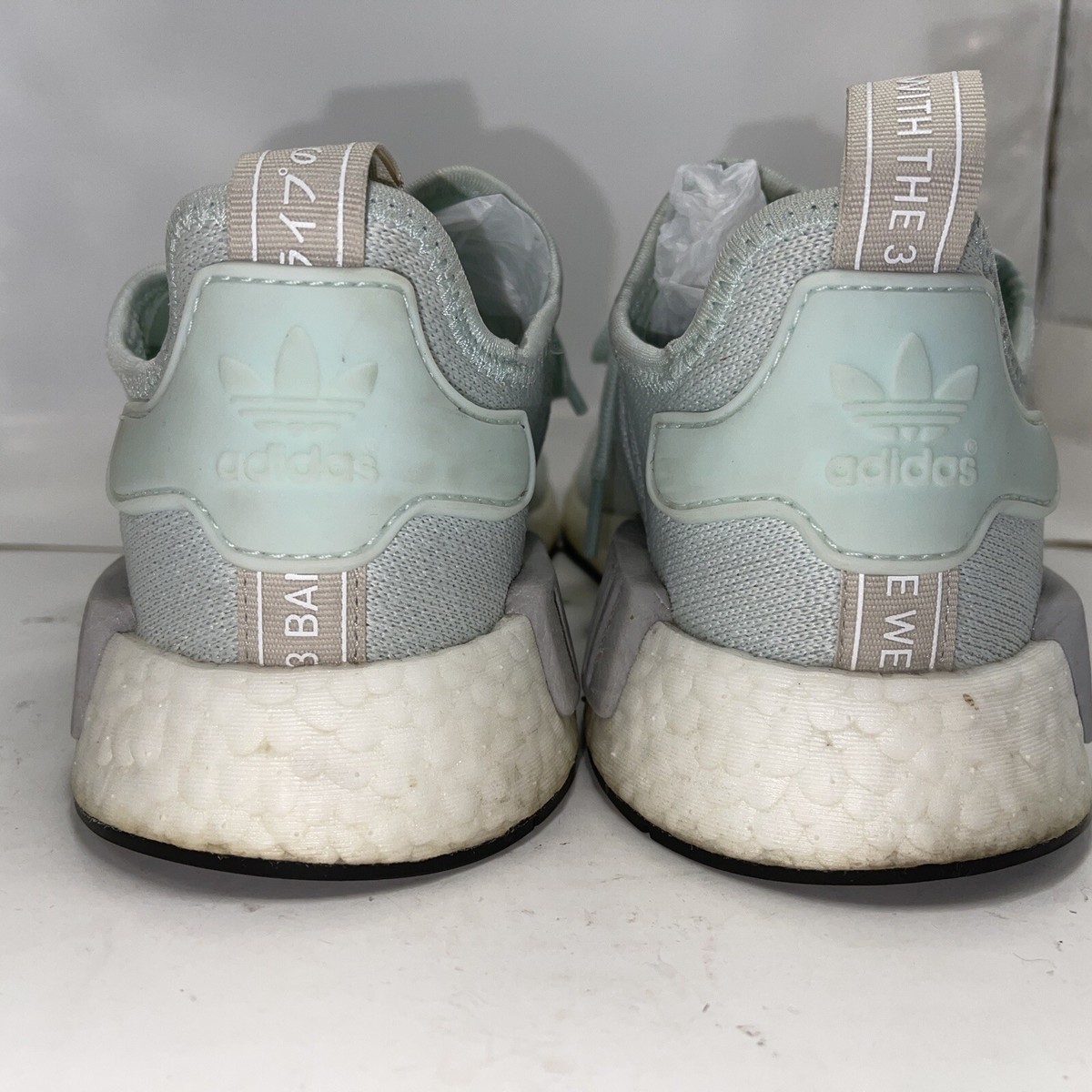 Adidas Women s Nmd R1 Running Sneakers Ice Mint Gray Size 7.5 eBay