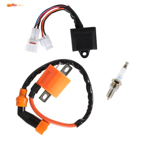For Yamaha Bear Tracker YFM250 YFB250FW Ignition Coil Spark Plug CDI New - Imagen 2 de 14