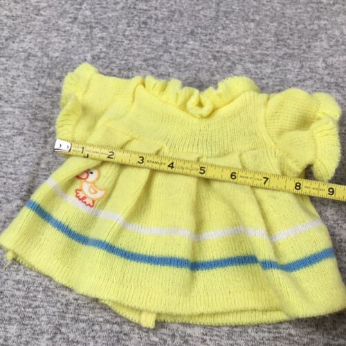Vestido amarillo vintage Cabbage Patch niños solo pato CPK muñeca ropa conjunto - Imagen 3 de 9