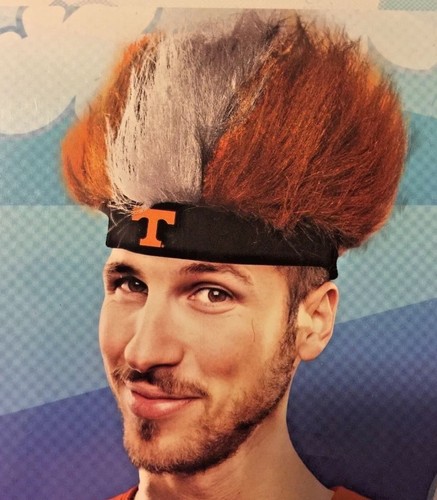 Costume VOLS Parrucca testa sfocata Volontari Università del Tennessee VOLUNTE - Foto 1 di 2