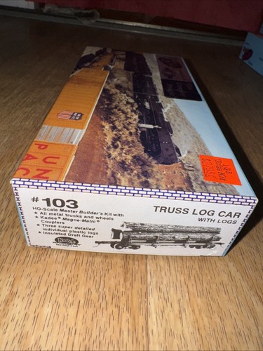 Vintage Kadee Quality Products #103 Metal Truss Log Car with Logs HO Scale New - Picture 3 of 3