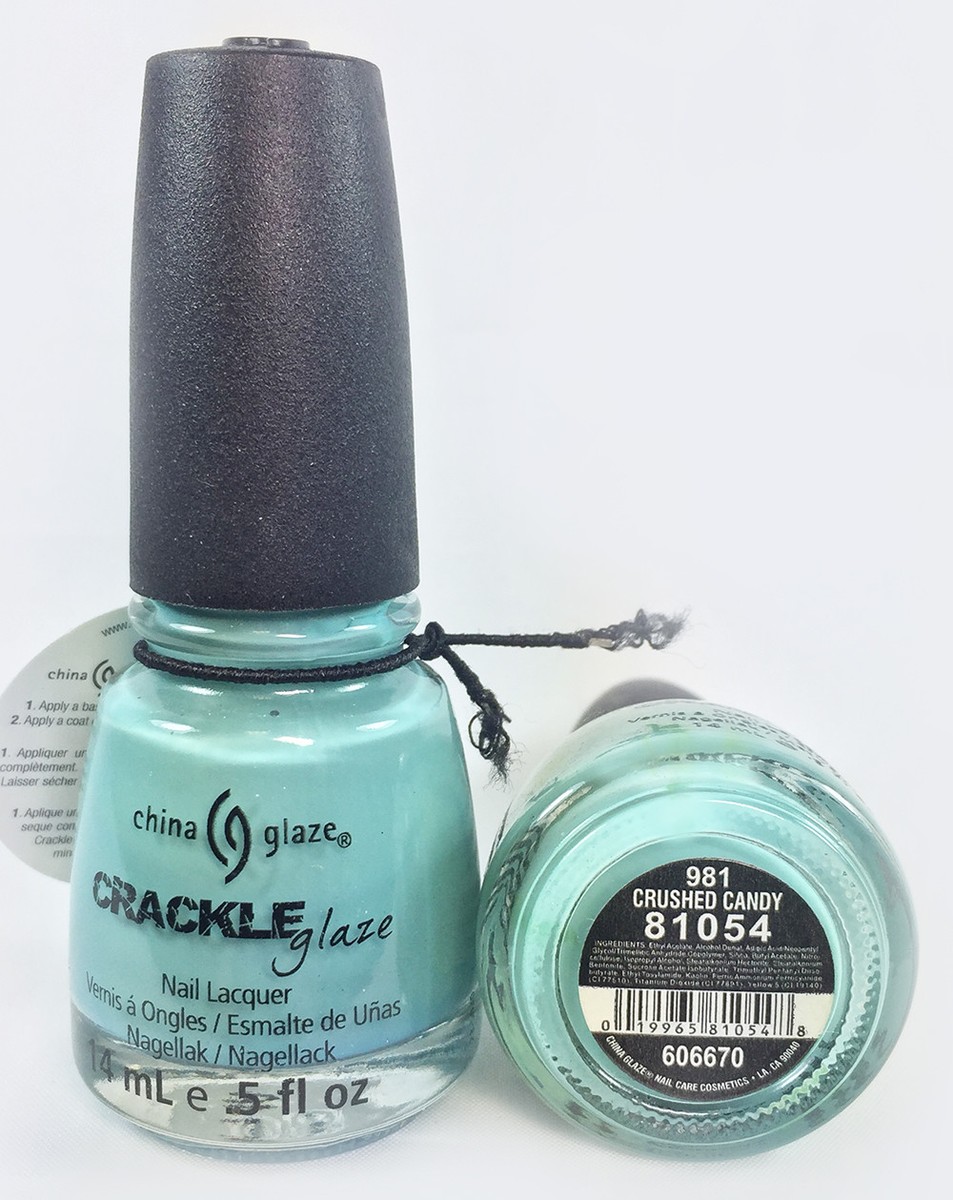 CHINA GLAZE CRACKLE SHATTER NAIL POLISH CRACKLE GLAZE