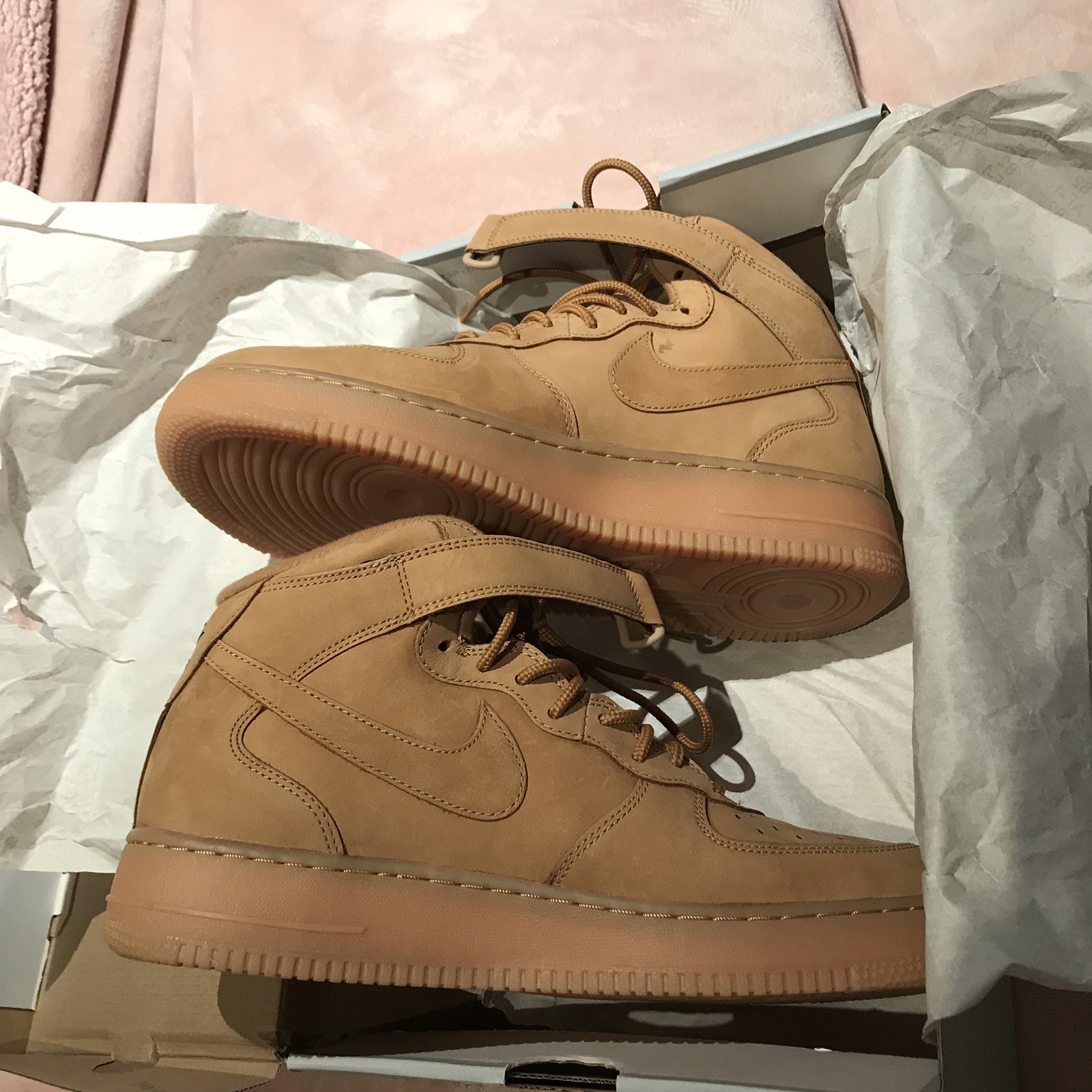 Neue nike air force 1 mitte prm - flachs flachs - uns 10,5 8fc783 Neue nike air force 1 mitte prm - flachs flachs - uns 10,5 8fc783
