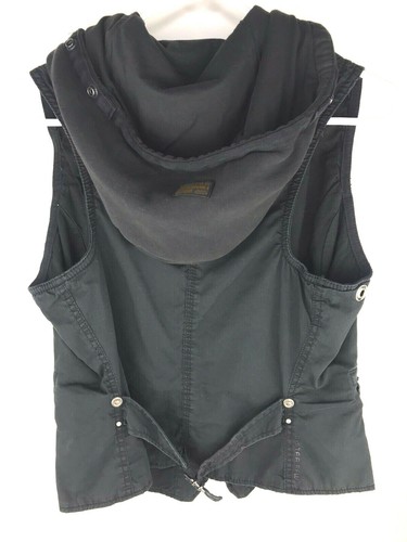 G-Star Raw Weste Damen Medium Reißverschluss ärmellos schwarz Kapuze Urban Utility - Bild 7 von 12