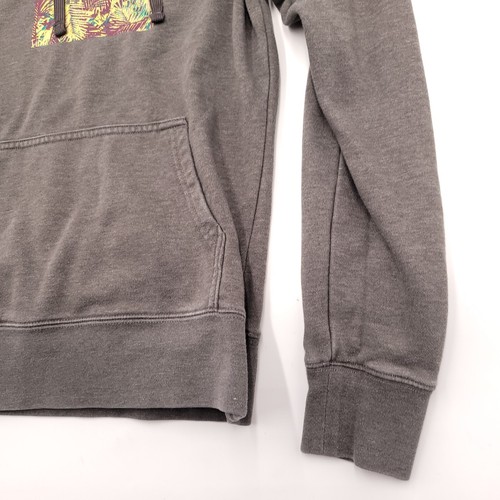 The North Face Sweatshirt Size Small Palm Floral Hoodie Gray Womens  - Picture 4 of 8