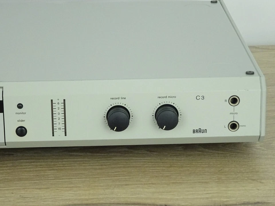 Kassettendeck Braun Atelier C3, Grau, sehr guter Zustand, neue Riemen, sgc3grri - Bild 3 von 4