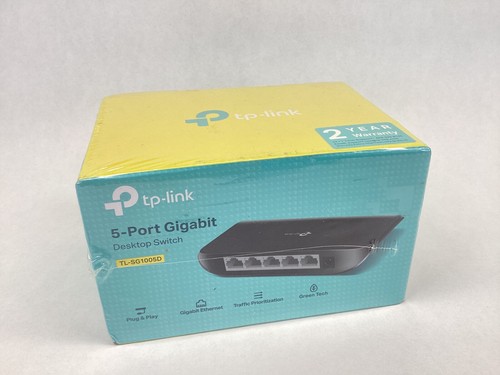 TP-Link 5 Port Gigabit Desktop Expansion Switch TL-SL1005D Ethernet BRAND NEW - Picture 2 of 3