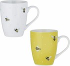 Price & Kensington Porcelain Sweet Bee Mug For Holding Hot Drink Assorted 380ml