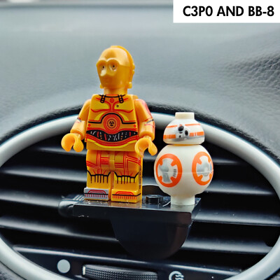 Star Wars C3PO BB8 Car Air Freshener Movie Droid Mini Figures Car
