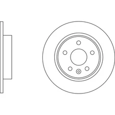 Apec Blue Brake Disc - Rear SDK6838 Fits Vauxhall Astra - Fits and Opel Astra