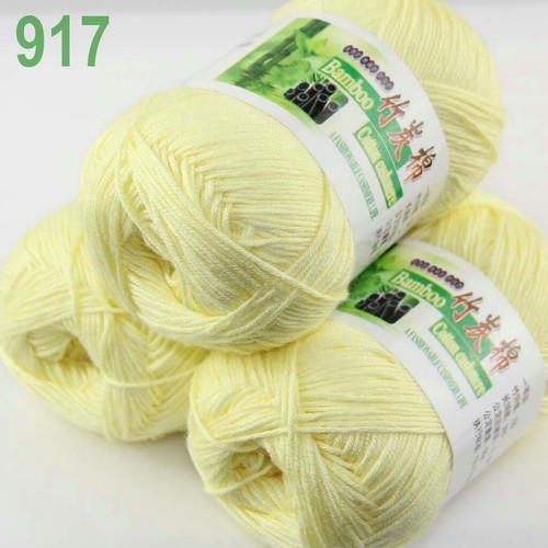 Sale New 6 Ballsx50g Super Soft Bamboo Cotton Baby Hand Knitting Crochet Yarn 17 - Picture 3 of 4