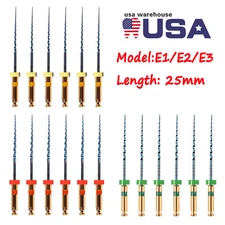 6pcs Dental NiTi Super Files Rotary Tip Endodontic Endo Motor Root Canal 25MM