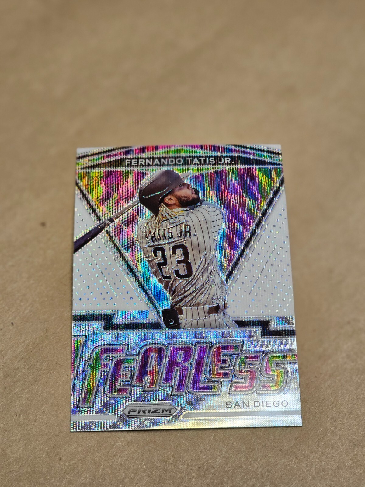 2021 Panini Prizm Fernando Tatis Jr Fearless FR-15 White Wave Refractor