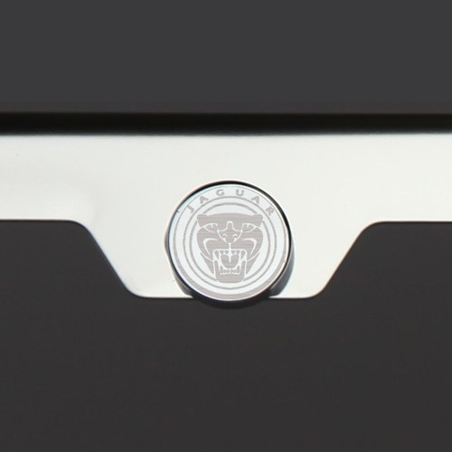 Mirror Chrome New Jaguar Logo Laser Etched Stainless Steel License Plate Frame - Picture 3 of 6