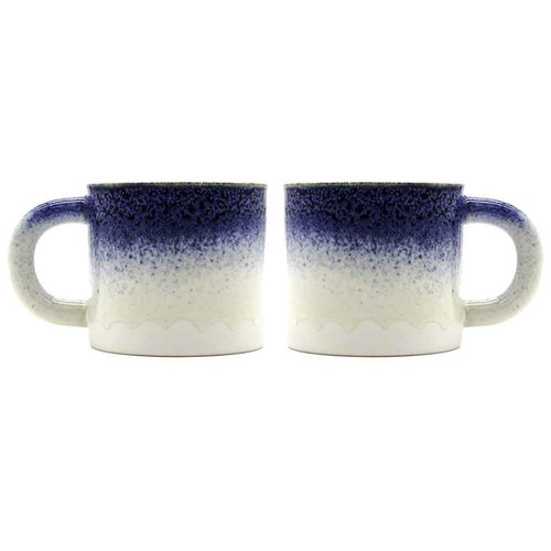 Scandi Home Set di 2 Tazze in Ceramica Glassata Onda Reattiva 480 ml onda reattiva - Foto 3 di 8