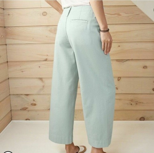 A New Day Pantalones Para Mujer High-Rise Pierna Ancha Recortada Relajados, Aqua 18 Nuevos con Etiquetas - Imagen 2 de 2