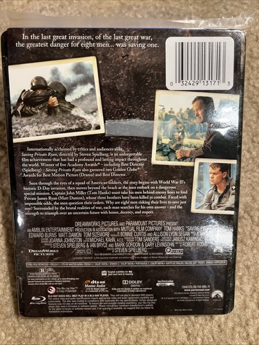 Saving Private Ryan Steelbook Blu-ray Limited Edition-dmg - Picture 2 of 20