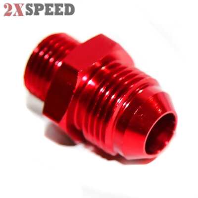 AN8 M16*1.5 Oil/Fuel Line Hose End Male/Female Union RED Fitting Adapter