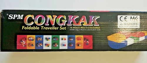 Congkak Gioco Pieghevole Traveller Edition Set 16 Fori Multicolore con 108 Pezzi Nuovo con scatola - Foto 2 di 4