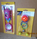 New ListingPair Of Parakeet 3 Piece Hanging Birdcage Fun Toy Sets - New!