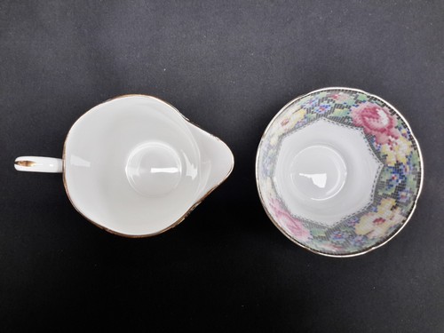 Paragon Gingham Rose Mini Small Creamer & Sugar Bowl - Picture 5 of 7