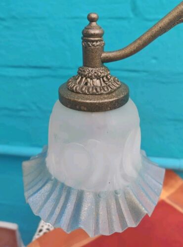 Tiffany Vintage Antique Bespoke Nouveau Deco Antique Table Desk Lamp Light - Picture 3 of 5
