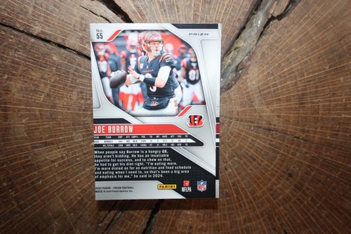 Panini Prizm 2024 - Joe Burrow #55 blanco y negro Checker Prizm - Imagen 2 de 2