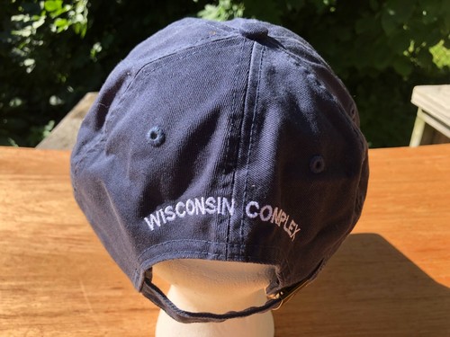 De colección WISCONSIN COMPLEX Bull Logo Azul Correa Gorra Sombrero A1 - Imagen 4 de 16