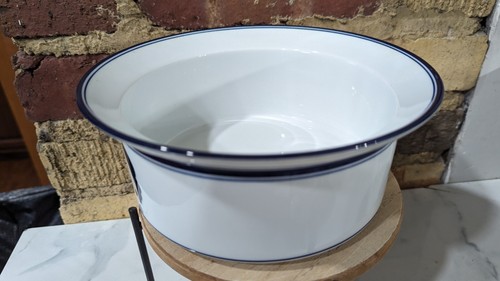Dansk Flora bowl Bayberry Blue 6 3/4" Portugal Plus Free Pitcher - Picture 5 of 9