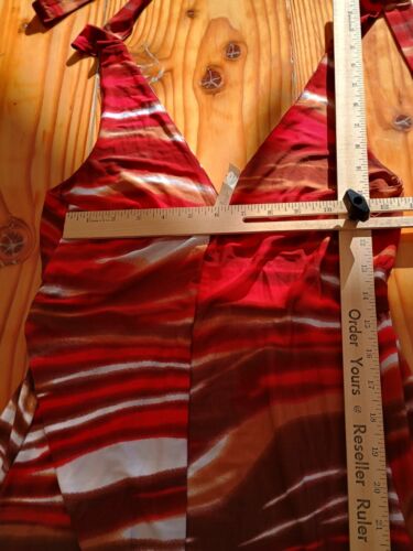 Vestido Cristina Love rojo sin mangas talla m - Imagen 5 de 8