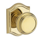 Baldwin PVTRATAR003 Reserve Privacy Traditional Arch Rose in Lifetime Brass