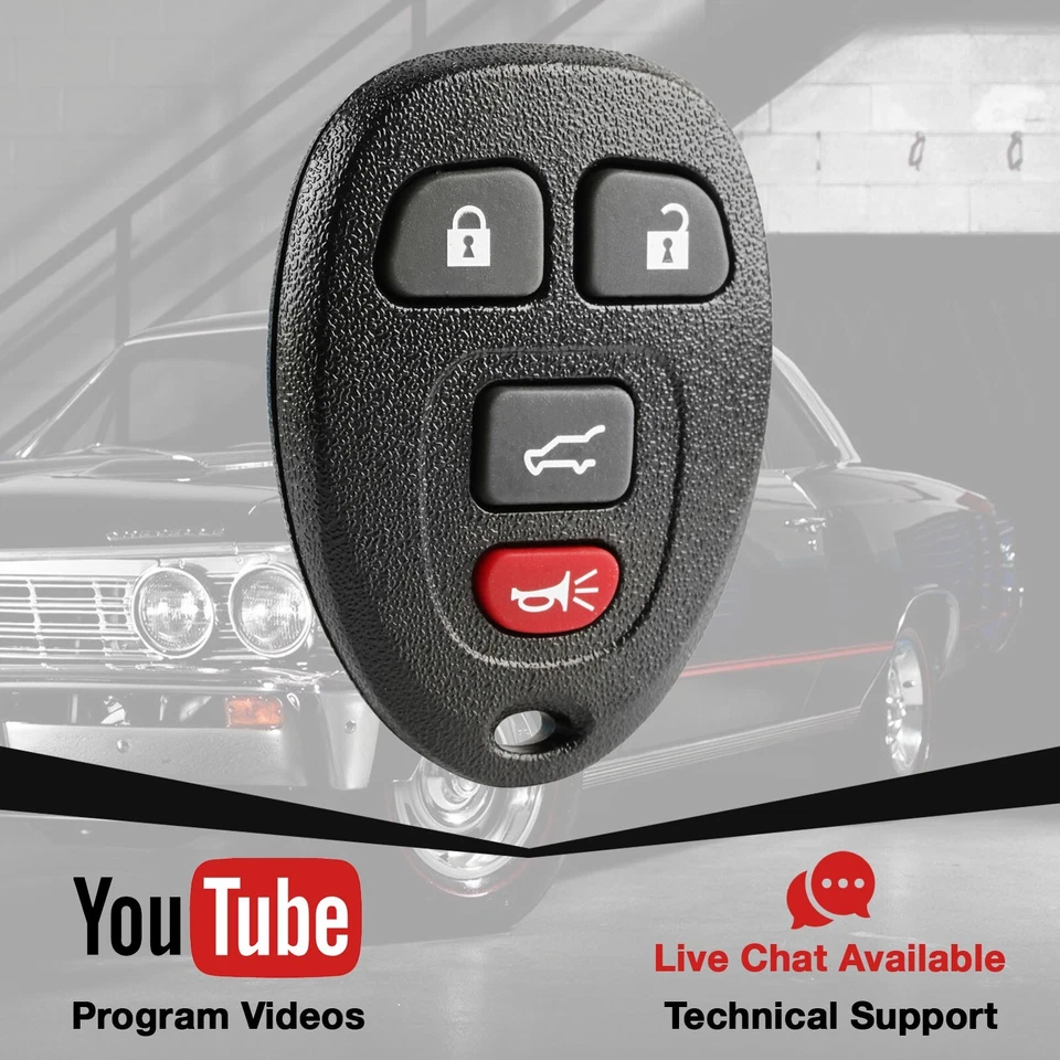 Key Fob Remote for Buick Cadillac Chevrolet Remote OUC60221 OUC60270 15857835 Foto 3 de 4
