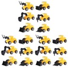  12 Pcs Excavator Car Construction Vehicle Baggerspielzeug Partyzubehör
